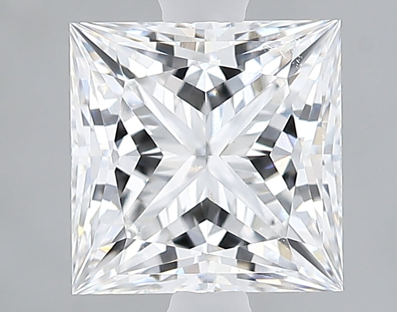 Lab-Grown 2.13 Carat Princess Cut Diamond color E Clarity VVS2 With GIA Certificate, precious stones, engagement diamonds