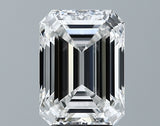 Lab-Grown 3.70 Carat Emerald Cut Diamond color F Clarity SI1 With GIA Certificate, precious stones, engagement diamonds