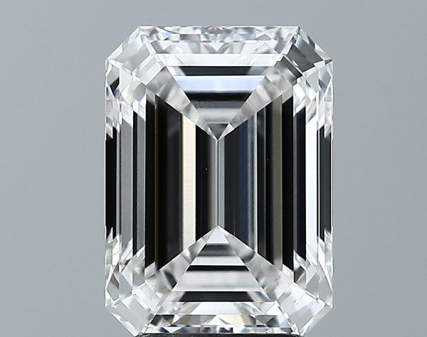 Lab-Grown 3.70 Carat Emerald Cut Diamond color F Clarity SI1 With GIA Certificate, precious stones, engagement diamonds