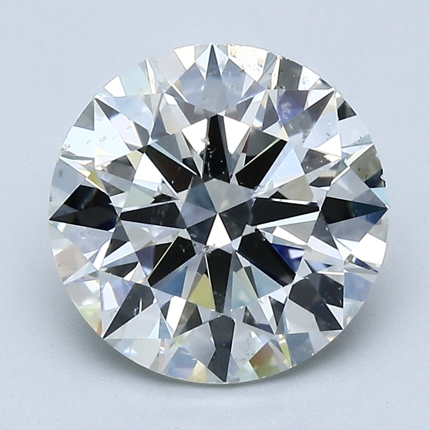 Natural 3 Carat Round Brilliant Diamond J-SI1 with GIA Certificate, natural diamonds, precious stones, engagement diamonds
