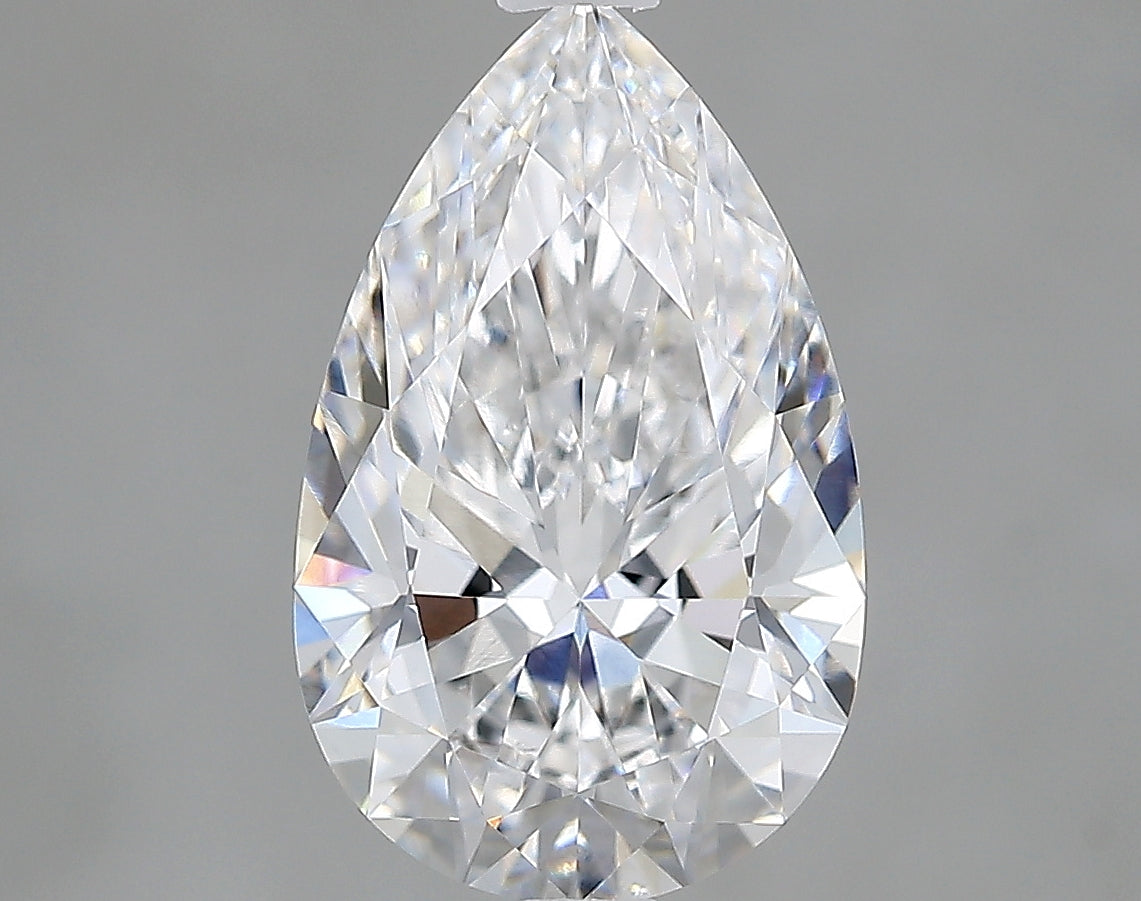 Lab-Grown 2.26 Carat Pear Shape Diamond color E Clarity VVS2 With GIA Certificate, precious stones, engagement diamonds