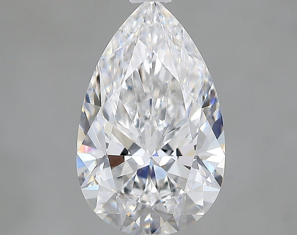 Lab-Grown 2.26 Carat Pear Shape Diamond color E Clarity VVS2 With GIA Certificate, precious stones, engagement diamonds