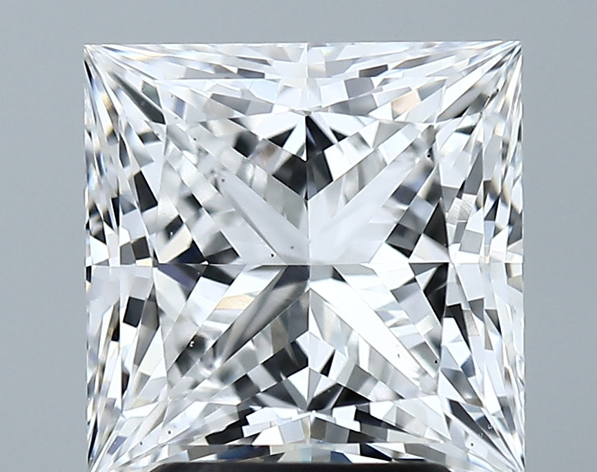 Lab-Grown 3.09 Carat Princess Cut Diamond color D Clarity VS2 With GIA Certificate, precious stones, engagement diamonds