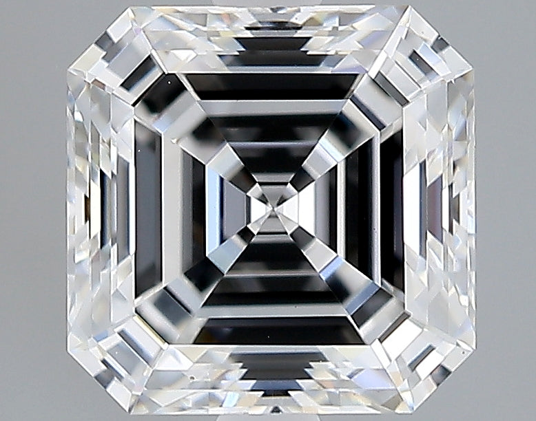 Lab-Grown 2.30 Carat Asscher Cut Diamond color E Clarity VVS2, precious stones, engagement diamonds