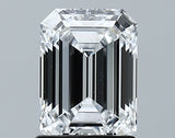 Lab-Grown 1.51 Carat Emerald Cut Diamond color D Clarity VVS1 With GIA Certificate, precious stones, engagement diamonds