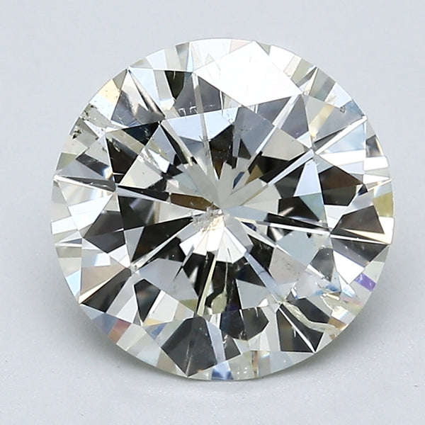 2.71 Carat Round Brilliant Natural Mined Diamond K Color I1 Clarity With GIA Certificate, natural diamonds, precious stones, engagement diamonds
