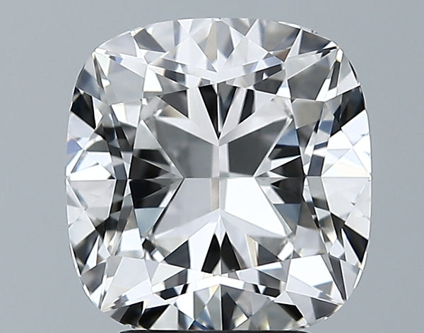 Lab-Grown 3.12 Carat Square Cushion Cut Diamond color G Clarity VVS2, precious stones, engagement diamonds