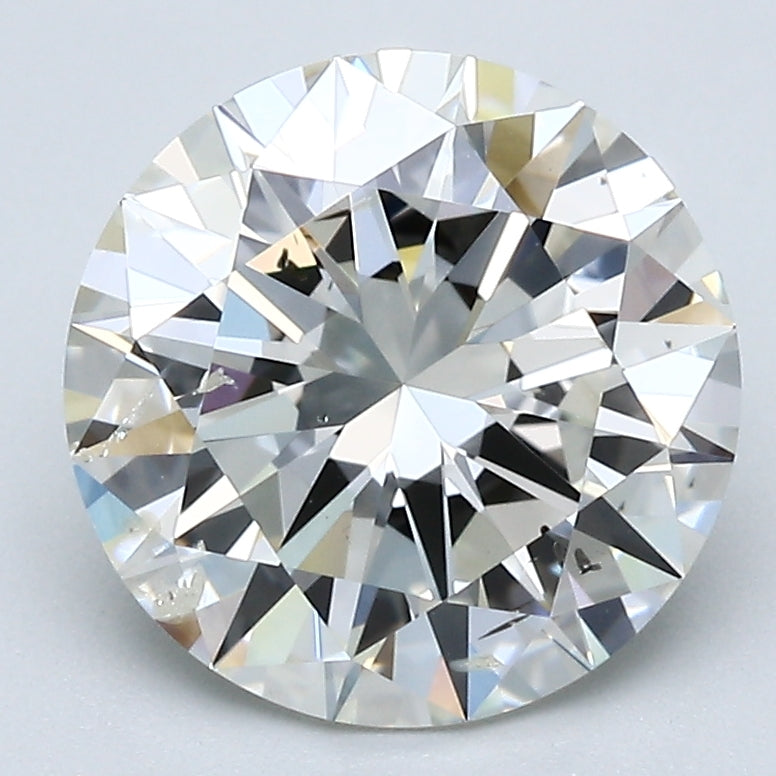 3.15 Carat Round Brilliant Natural Mined Diamond J Color SI2 Clarity With GIA Certificate, natural diamonds, precious stones, engagement diamonds