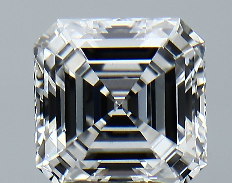 Lab-Grown 3.07 Carat Asscher Cut Diamond color D Clarity VS1, precious stones, engagement diamonds