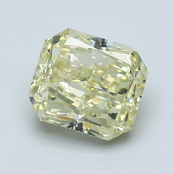 1.34 Carat Radiant Cut Diamond color Fancy Light  Yellow Clarity SI2, natural diamonds, precious stones, engagement diamonds