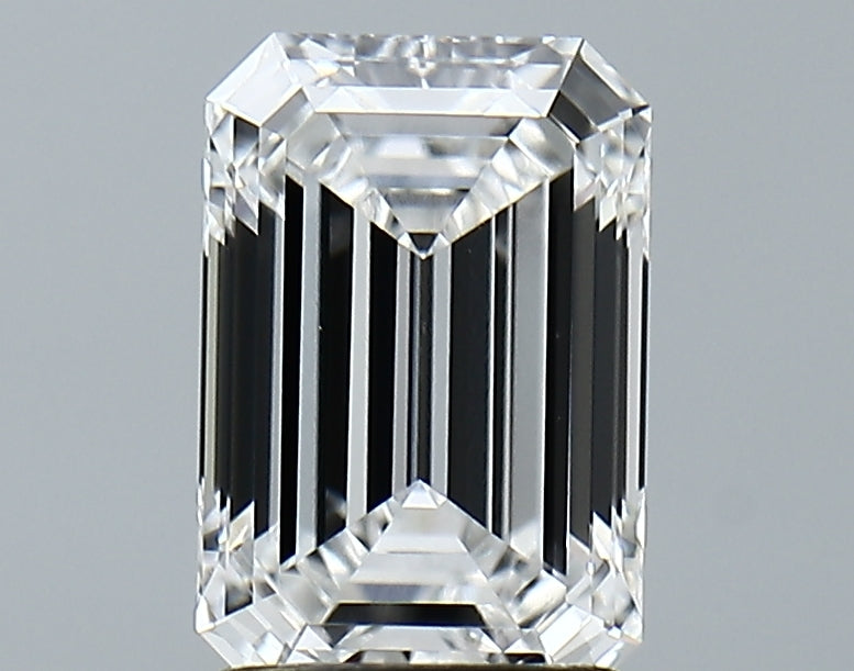 Lab-Grown 2.07 Carat Emerald Cut Diamond color D Clarity VVS1, precious stones, engagement diamonds