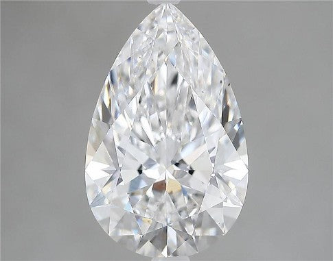 Lab-Grown 3.18 Carat Pear Shape Diamond color D Clarity VS2, precious stones, engagement diamonds