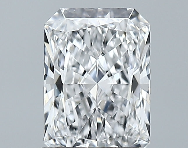 Lab-Grown 1.29 Carat Radiant Cut Diamond color D Clarity VVS2 With GIA Certificate, precious stones, engagement diamonds
