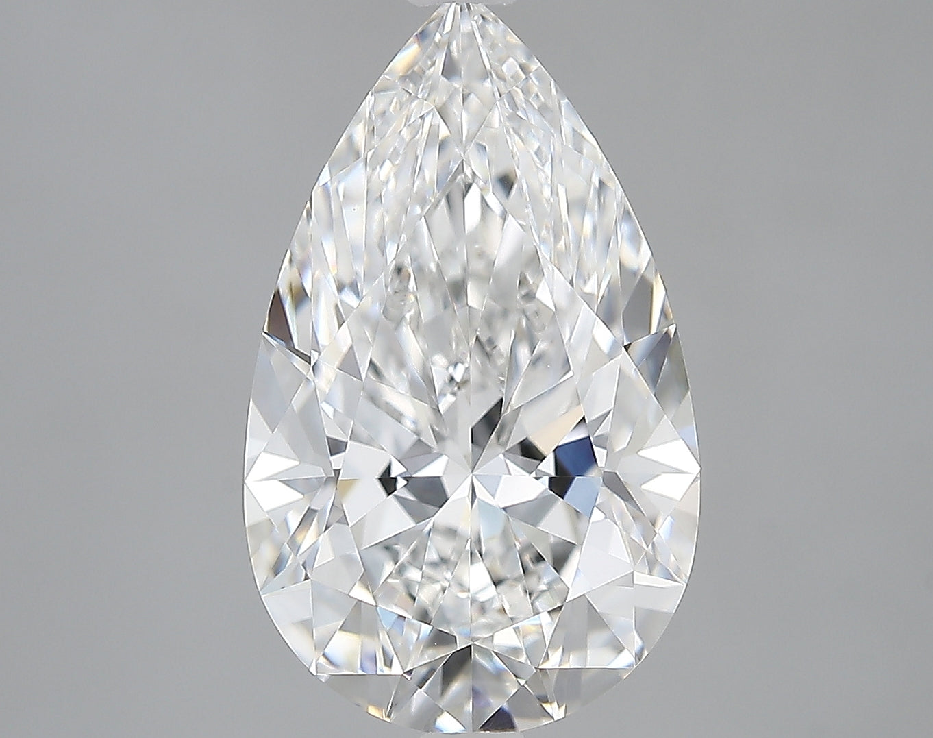 Lab-Grown 3.56 Carat Pear Shape Diamond color E Clarity VVS2, precious stones, engagement diamonds