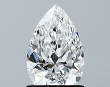 Lab-Grown 1.00 Carat Pear Shape Diamond color D Clarity VVS2 With GIA Certificate, precious stones, engagement diamonds