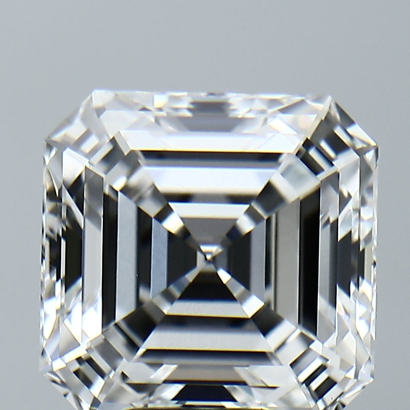 Lab-Grown 6.02 Carat Asscher Cut Diamond color E Clarity VVS1, precious stones, engagement diamonds