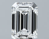 Lab-Grown 2.66 Carat Emerald Cut Diamond color E Clarity VVS1 With GIA Certificate, precious stones, engagement diamonds