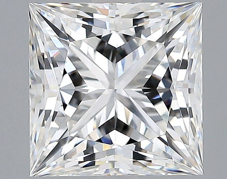 Lab-Grown 2.55 Carat Princess Cut Diamond color E Clarity VVS2, precious stones, engagement diamonds