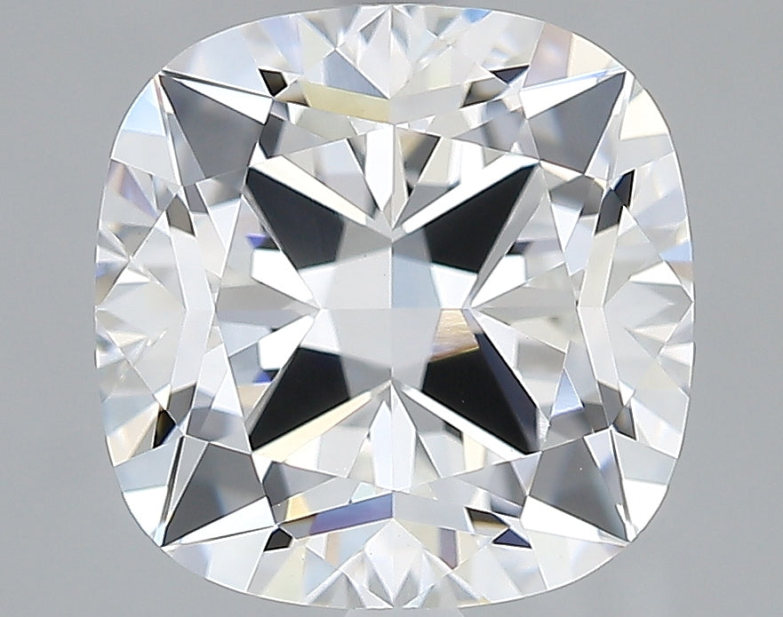 Lab-Grown 3.13 Carat Square Cushion Cut Diamond color E Clarity VVS2, precious stones, engagement diamonds