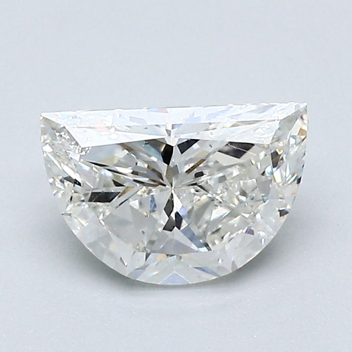 0.97 Carat Half Moon Shape Natural Mined Diamond J Color I1 Clarity With GIA Certificate, natural diamonds, precious stones, engagement diamonds