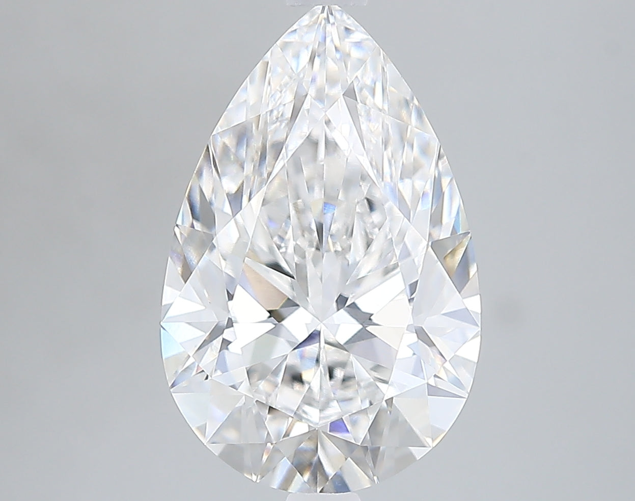 Lab-Grown 3.08 Carat Pear Shape Diamond color E Clarity VVS2, precious stones, engagement diamonds