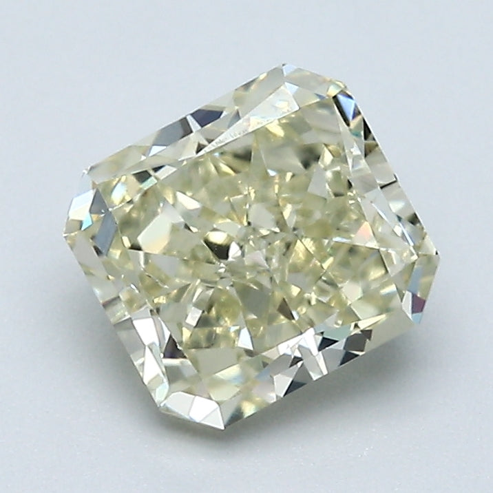 1.44 Carat Radiant Cut Natural Mined Diamond Fancy Light Yellow Green Color SI1 Clarity With GIA Certificate, natural diamonds, precious stones, engagement diamonds