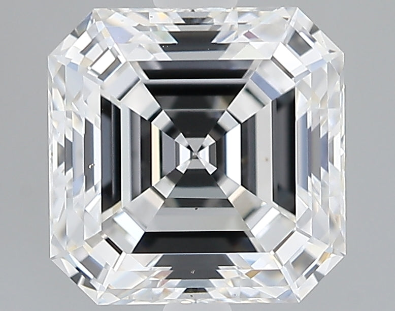 Lab-Grown 2.27 Carat Asscher Cut Diamond color D Clarity VVS2, precious stones, engagement diamonds