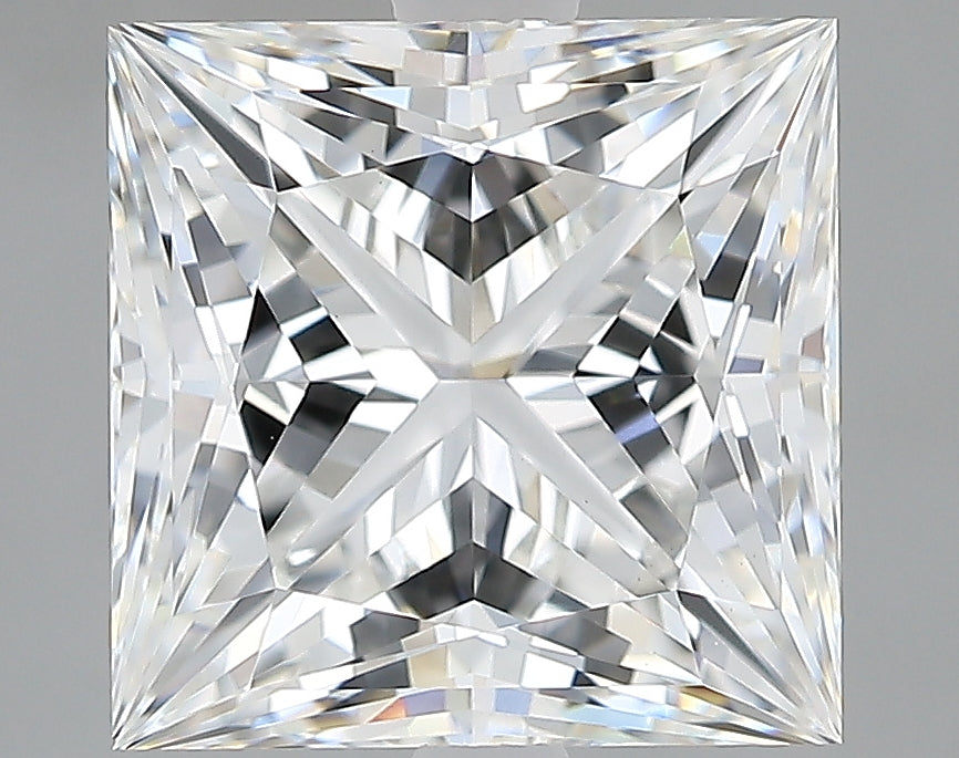 Lab-Grown 3.59 Carat Princess Cut Diamond color E Clarity VVS2, precious stones, engagement diamonds