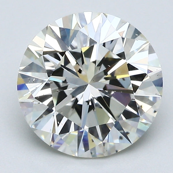 3.08 Carat Round Brilliant Natural Mined Diamond K Color SI1 Clarity With GIA Certificate, natural diamonds, precious stones, engagement diamonds