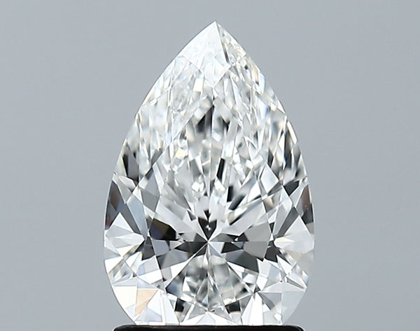 Lab-Grown 1.51 Carat Pear Shape Diamond color F Clarity VVS2 With GIA Certificate, precious stones, engagement diamonds