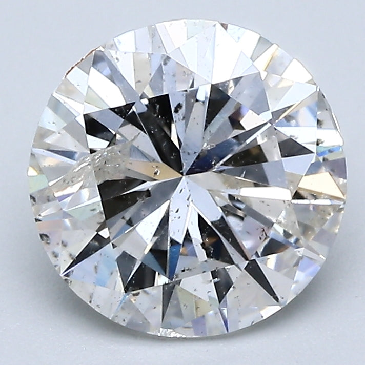 2.03 Carat Round Brilliant Natural Mined Diamond I Color I2 Clarity With GIA Certificate, natural diamonds, precious stones, engagement diamonds