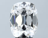 Lab-Grown 5.35 Carat Antique Cushion Cut Diamond color E Clarity VVS2 With GIA Certificate, precious stones, engagement diamonds