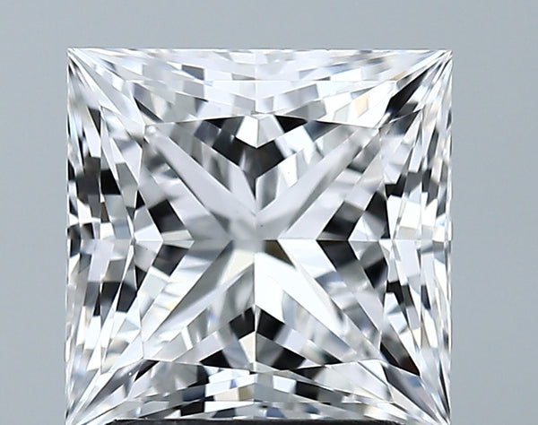 Lab-Grown 2.22 Carat Princess Cut Diamond color E Clarity VS1 With GIA Certificate, precious stones, engagement diamonds