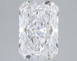 Lab-Grown 2.72 Carat Radiant Cut Diamond color D Clarity VS2 With GIA Certificate, precious stones, engagement diamonds