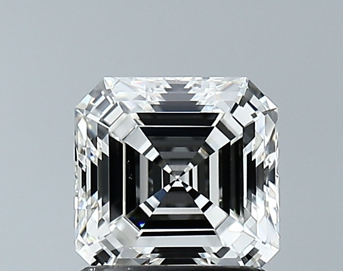 Lab-Grown 1.15 Carat Asscher Cut Diamond color F Clarity VVS2, precious stones, engagement diamonds