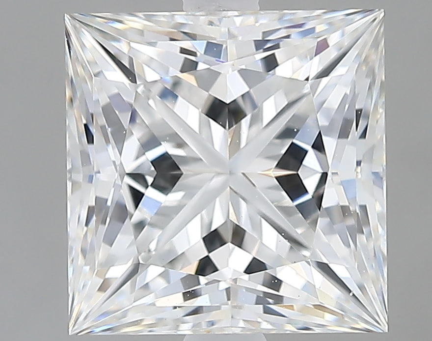 Lab-Grown 3.52 Carat Princess Cut Diamond color F Clarity VVS2, precious stones, engagement diamonds