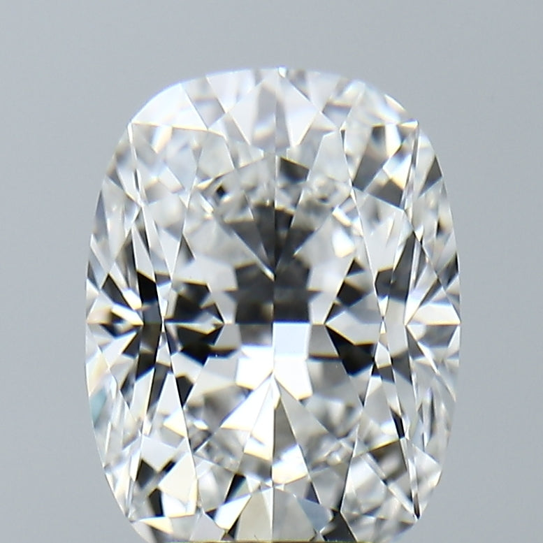 Lab-Grown 3.37 Carat Cushion Brilliant Diamond color E Clarity VVS2, precious stones, engagement diamonds