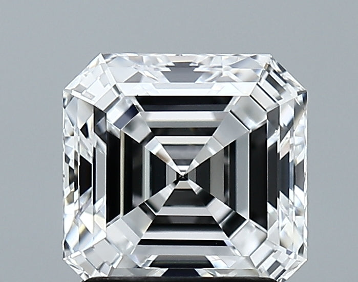 Lab-Grown 2.06 Carat Asscher Cut Diamond color D Clarity VVS2 With GIA Certificate, precious stones, engagement diamonds