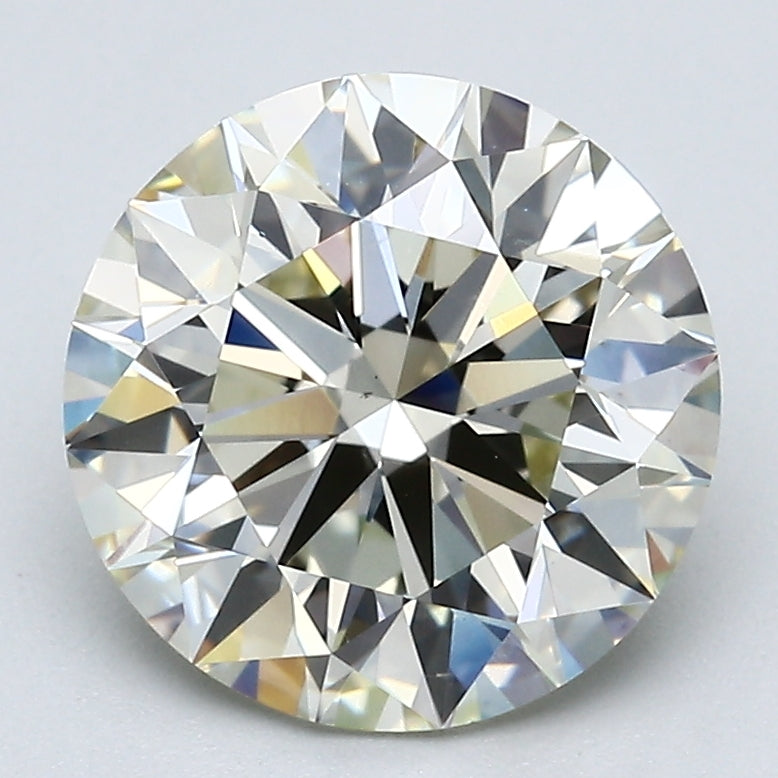 3.13 Carat Round Brilliant Diamond color N Clarity VS2, natural diamonds, precious stones, engagement diamonds