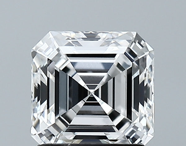 Lab-Grown 1.53 Carat Asscher Cut Diamond color E Clarity VS1 With GIA Certificate, precious stones, engagement diamonds
