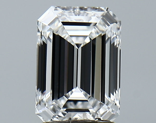 Lab-Grown 2.08 Carat Emerald Cut Diamond color E Clarity VVS2 With GIA Certificate, precious stones, engagement diamonds