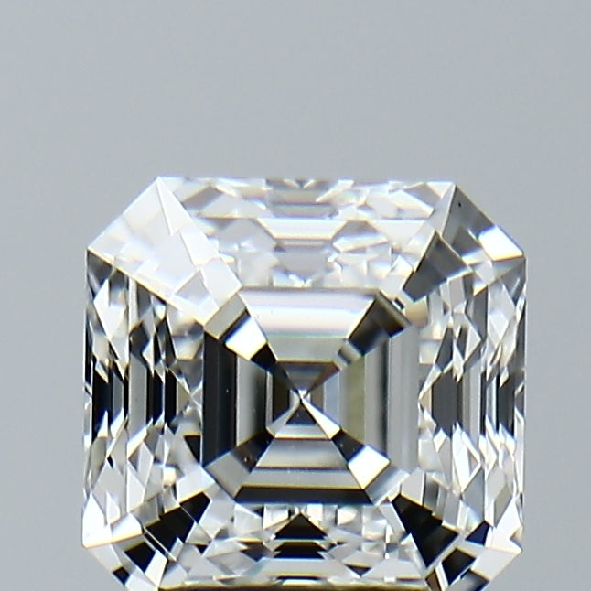 Lab-Grown 2.22 Carat Asscher Cut Diamond color E Clarity VVS2, precious stones, engagement diamonds