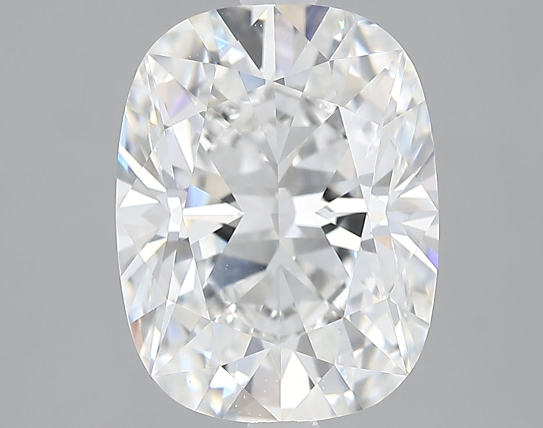 Lab-Grown 3.28 Carat Cushion Brilliant Diamond color E Clarity VVS2, precious stones, engagement diamonds