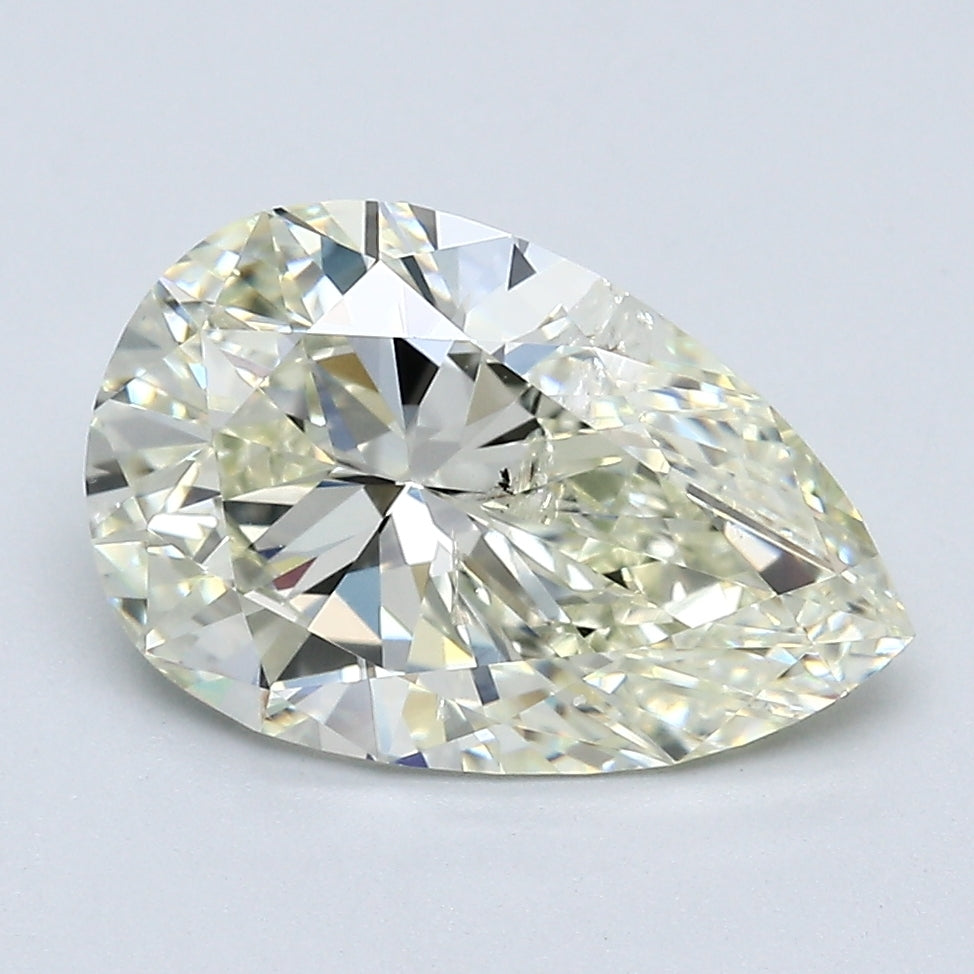 3.16 Carat Pear Shape Natural Mined Diamond N Color I1 Clarity With GIA Certificate, natural diamonds, precious stones, engagement diamonds
