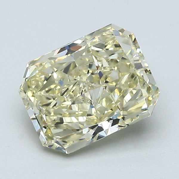 1.37 Carat Radiant Cut Natural Mined Diamond Fancy Light Brownish Yellow Color VVS1 Clarity With GIA Certificate, natural diamonds, precious stones, engagement diamonds