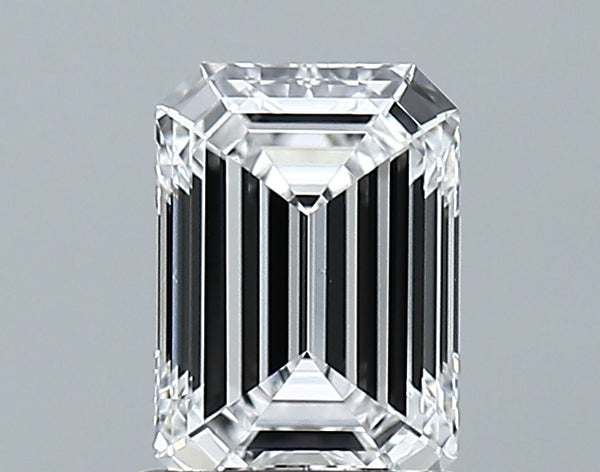 Lab-Grown 1.01 Carat Emerald Cut Diamond color D Clarity VVS2 With GIA Certificate, precious stones, engagement diamonds