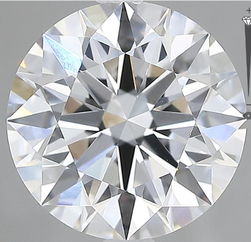 Lab-Grown 2.61 Carat Round Brilliant Diamond color D Clarity VS1 With GIA Certificate, precious stones, engagement diamonds