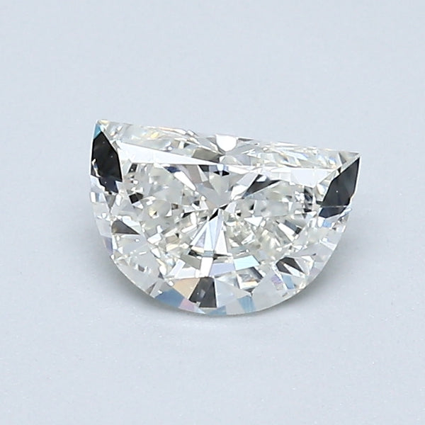 0.57 Carat Half Moon Shape Natural Mined Diamond I Color VVS2 Clarity With GIA Certificate, natural diamonds, precious stones, engagement diamonds