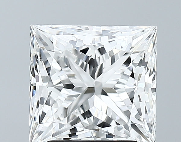 Lab-Grown 2.70 Carat Princess Cut Diamond color E Clarity VS1 With GIA Certificate, precious stones, engagement diamonds