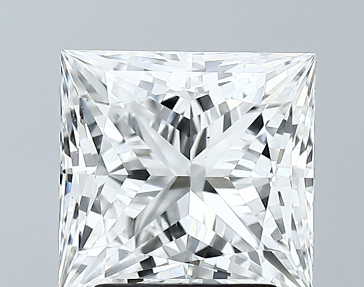 Lab-Grown 2.70 Carat Princess Cut Diamond color E Clarity VS1 With GIA Certificate, precious stones, engagement diamonds